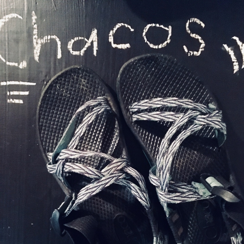 Girls Chacos Double Strap No Toe Loop